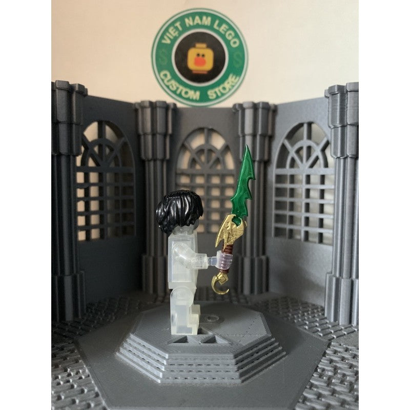 Weapons Set - Blue Dragon, Earth Picker & Great Sword Custom Minifigure Accessories Toys