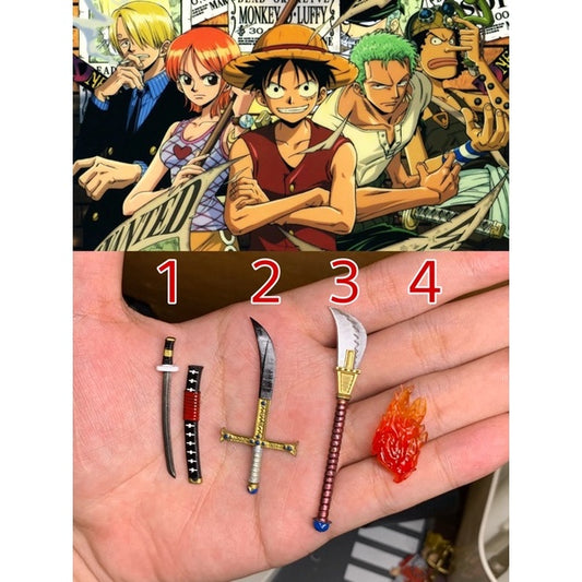 Minifigure Accessories: One Piece Weapon Set (4-in-1 Collection)