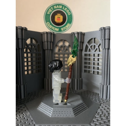 Weapons Set - Blue Dragon, Earth Picker & Great Sword Custom Minifigure Accessories Toys