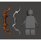 Angel Bow Custom Minifigure Accessory