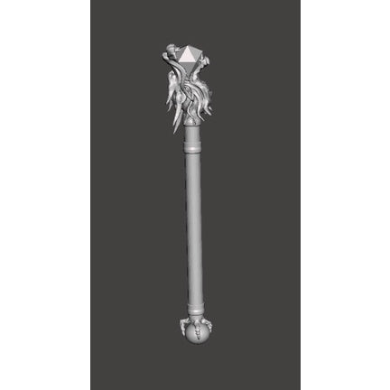 Dragon Mage Staff – Custom Minifigure Accessory