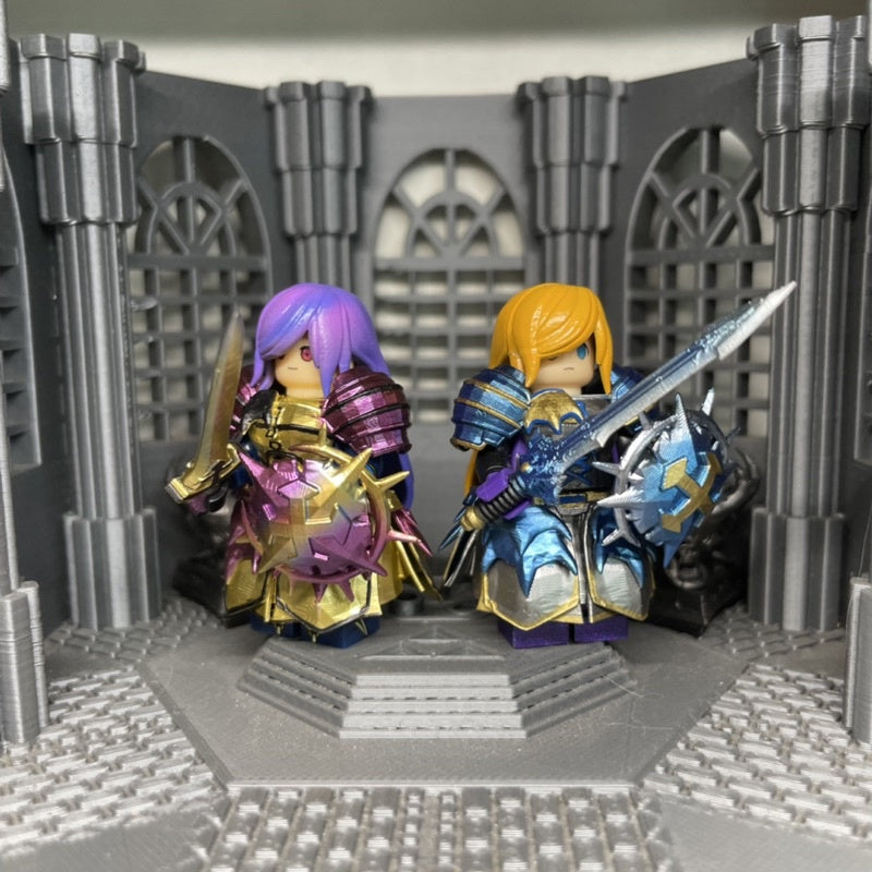 Female Warrior Armor Knight From Game Custom Minifigures Toys