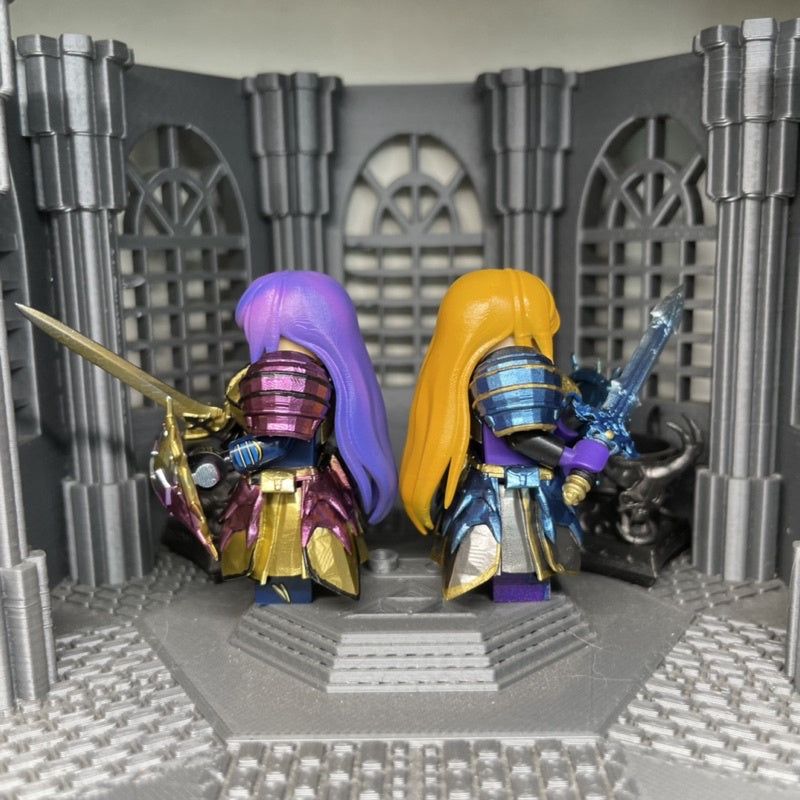 Female Warrior Armor Knight From Game Custom Minifigures Toys