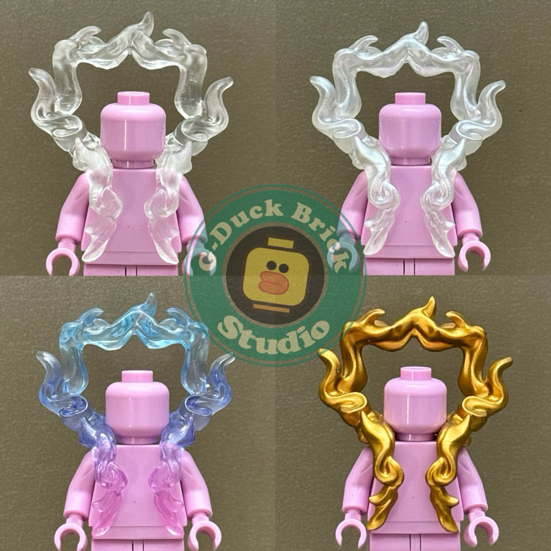 Custom Minifigure Accessory: Luffy Nika Gear 5 Smoke Cloud Effect